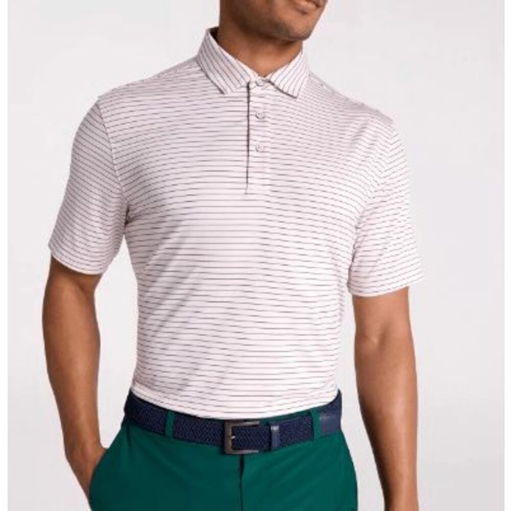 Walter Hagen Men's Performance 11 Champ Stripe Short Sleeve Golf Polo S UPF 50+